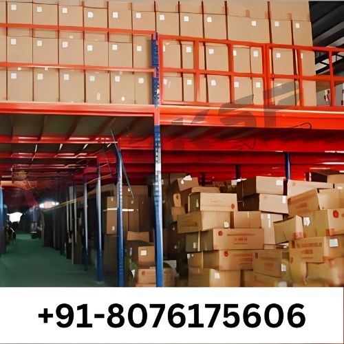Mezzanine floor with weight kept over it. Mezzanine floors